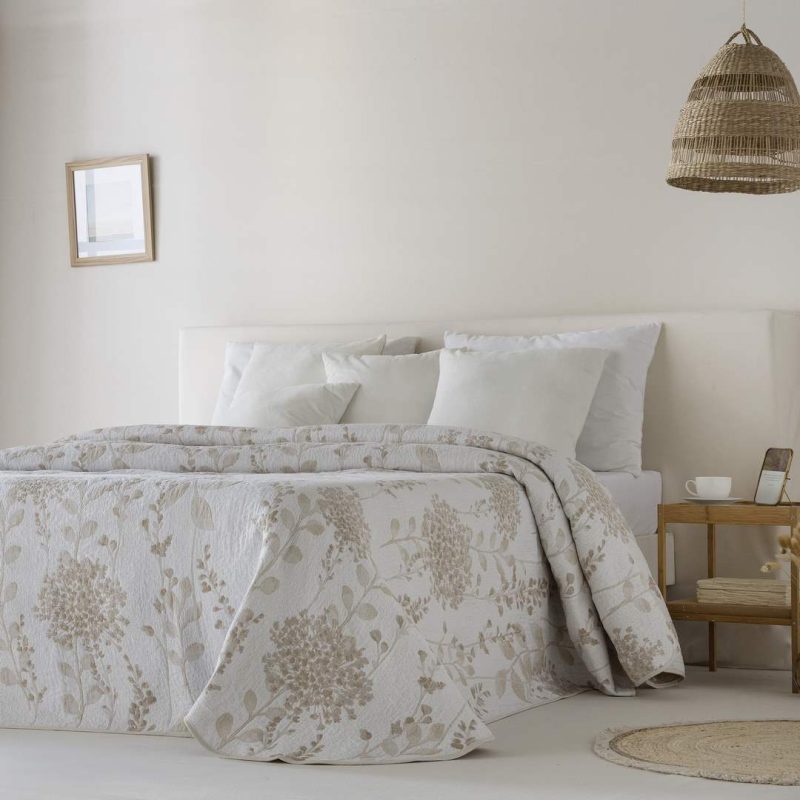 Colcha Jacquard Chiara Beige
