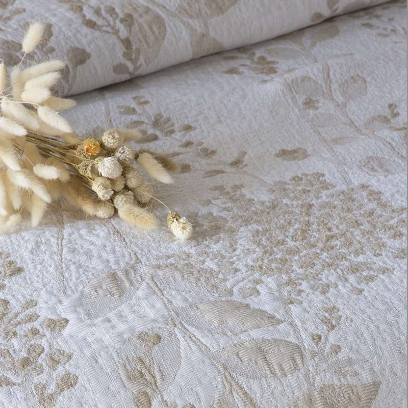 Colcha Jacquard Chiara Beige - Imagen 2