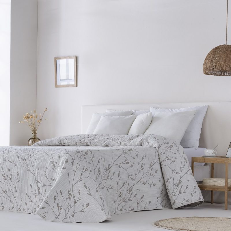 Colcha Jacquard Tuvalu Taupe