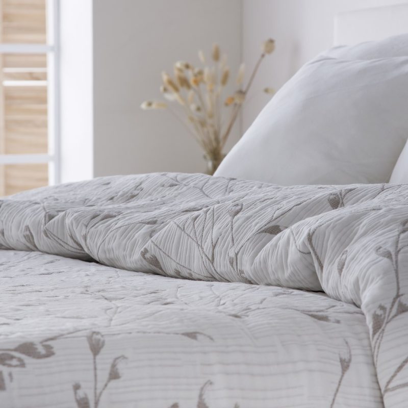 Colcha Jacquard Tuvalu Taupe - Imagen 3