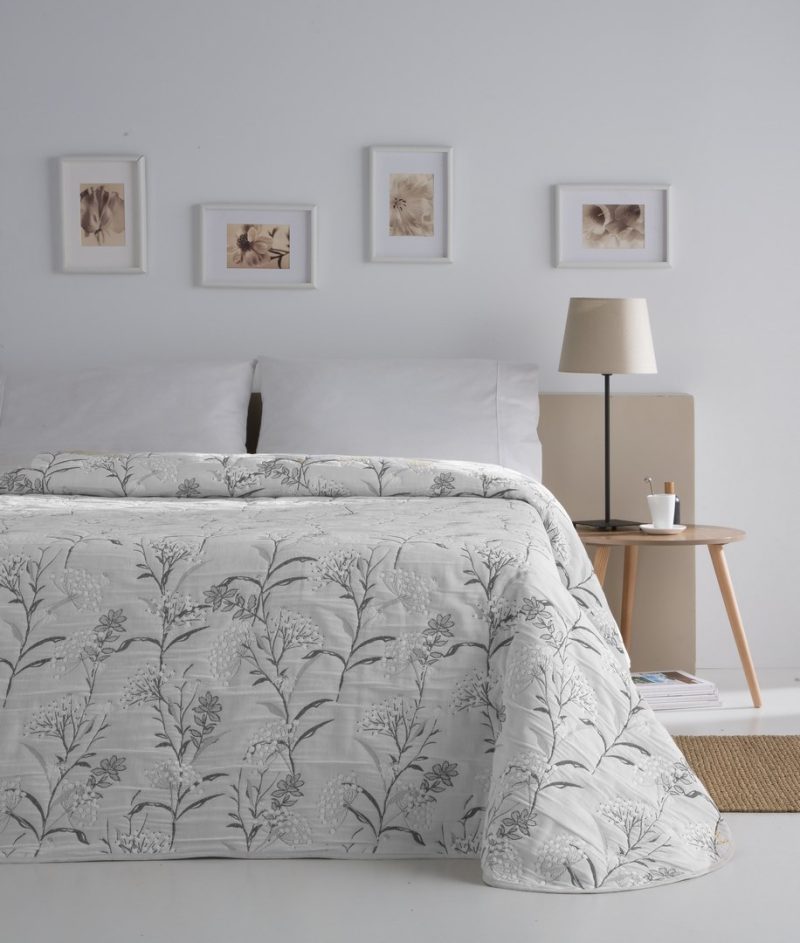 Colcha Jacquard Zurek Gris