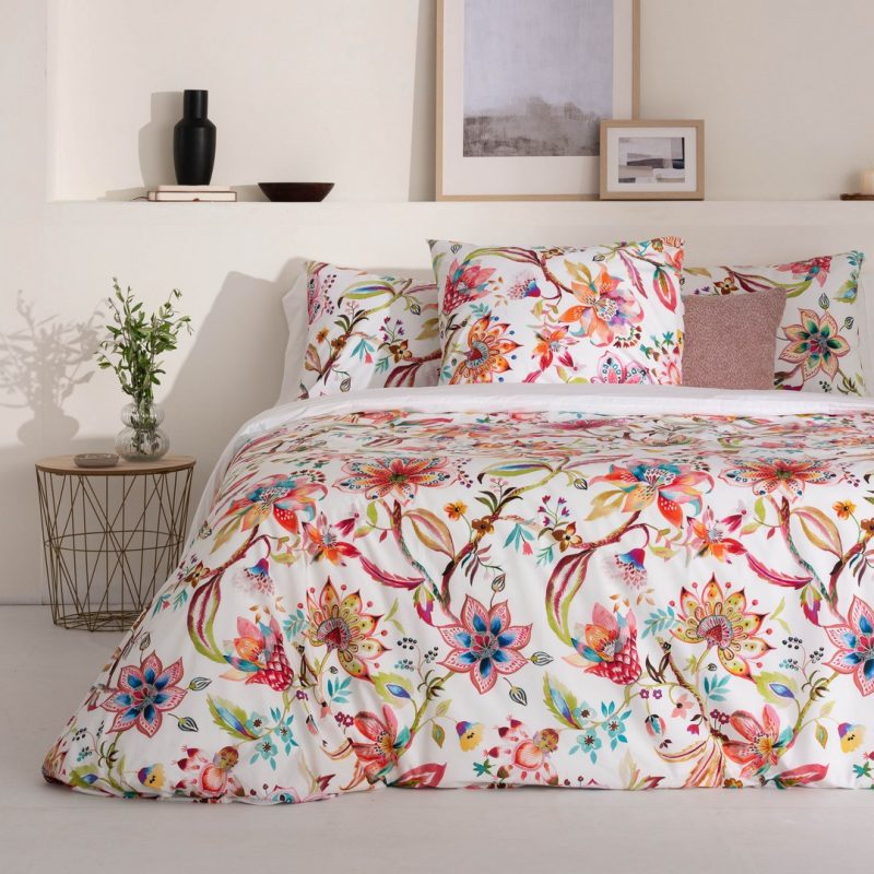 Funda nórdica con flores Ayora