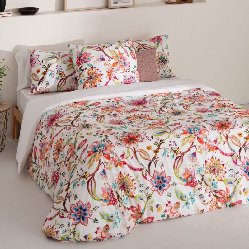 Funda nórdica con flores Ayora
