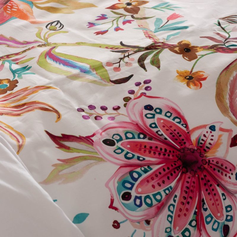 Funda nórdica con flores Ayora